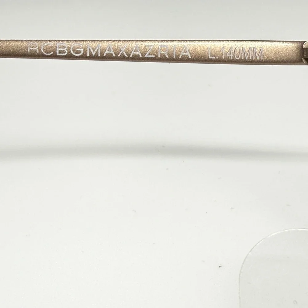 BCBGMAXAZRIA Filipa‎ Sand Eyeglasses Frames 52-16-140 Gold Cat Eye CV 21793